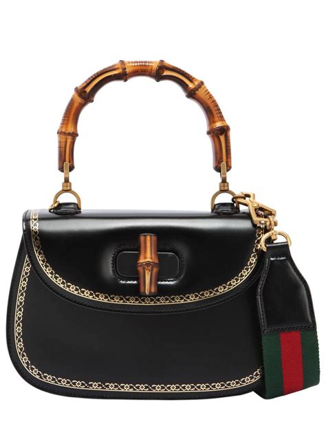 gucci bamboo daily bag black|gucci bamboo bag 2022.